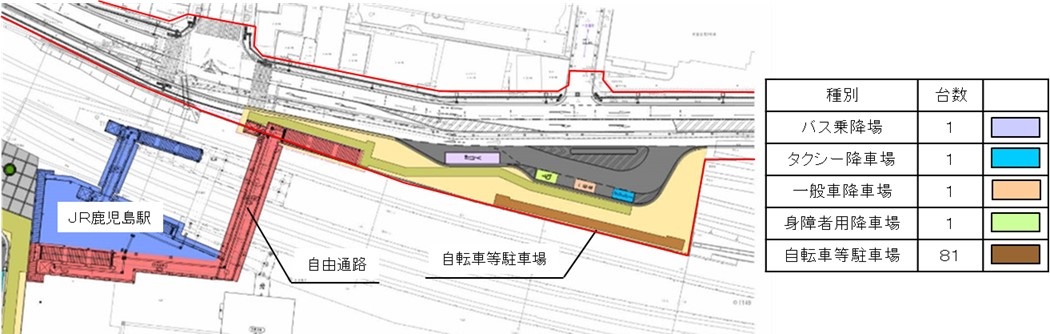 交通広場平面図