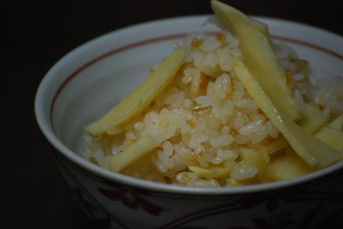 焼きタケノコご飯