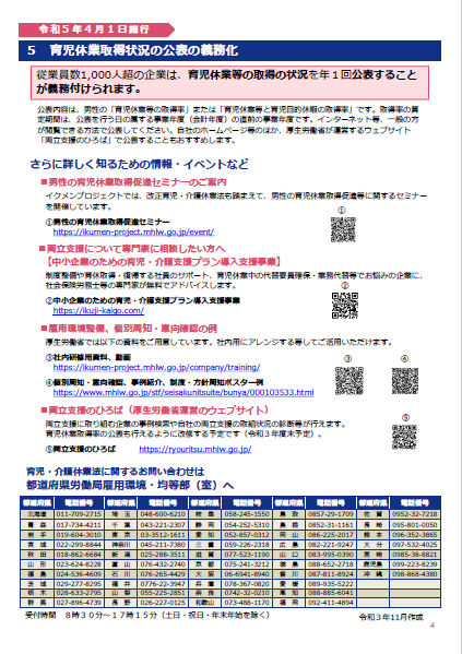 育児・介護休業法改正ポイント4