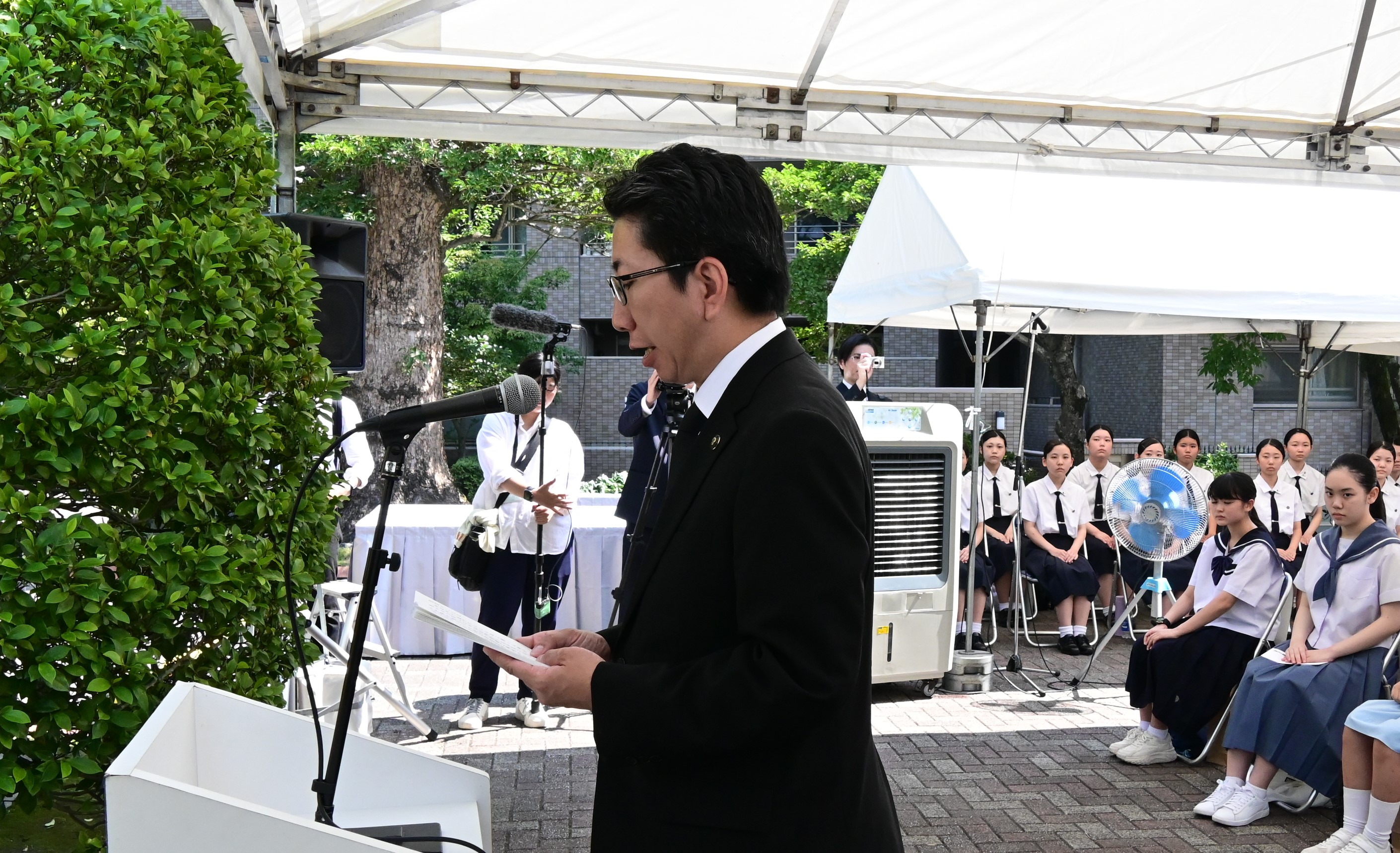 市長慰霊のことば