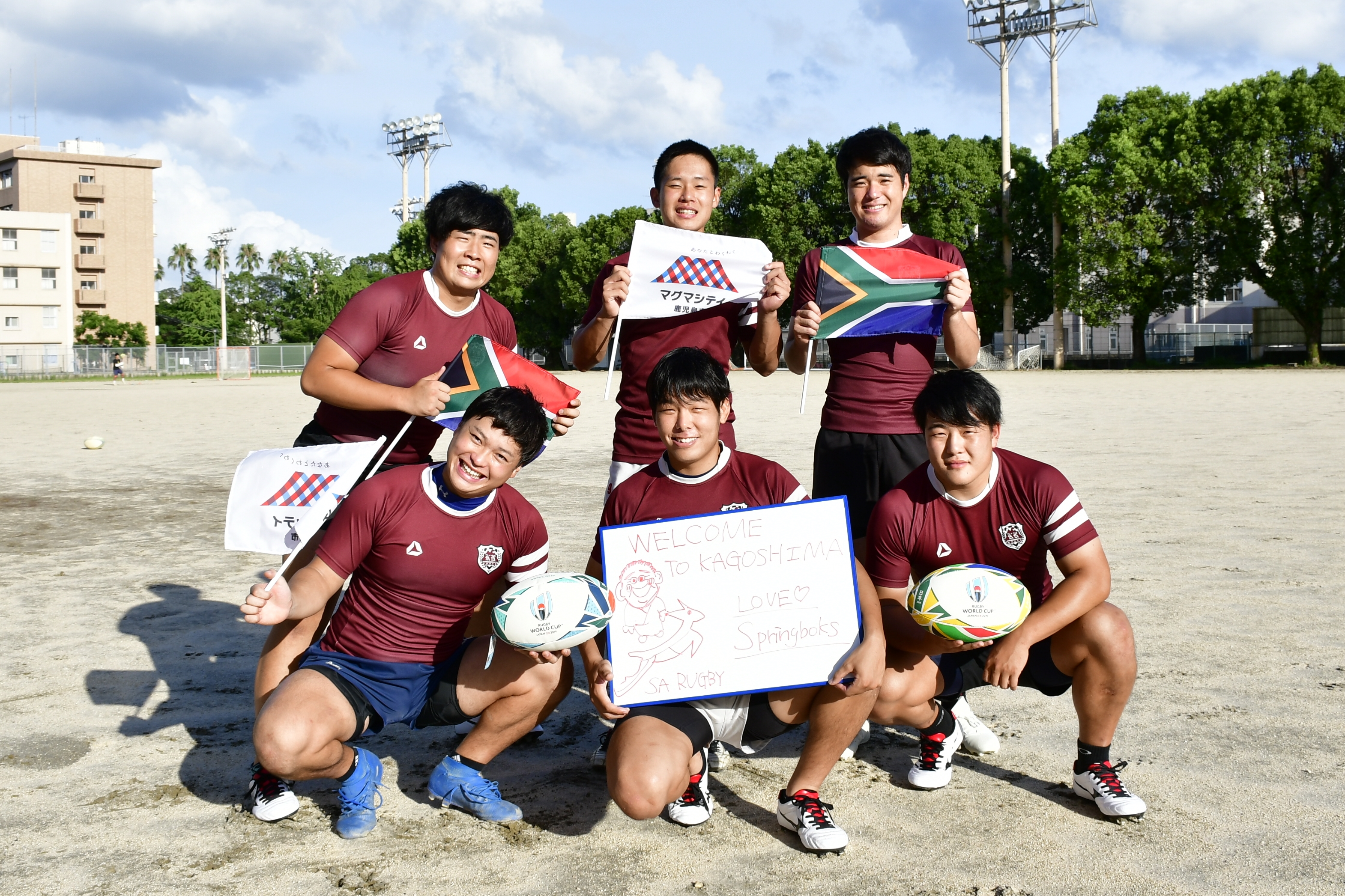 鹿児島大学ラグビー部のみなさん